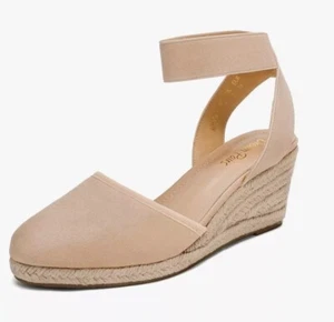 DREAM PAIRS Women Ankle Strap Close Toe Espadrilles Wedge Sandals Platform Shoes - Picture 1 of 7