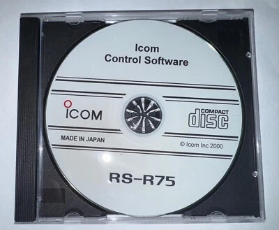 ICOM RS-R75 SOFTWARE TO CONTROL THE   IC-R75 RECEIVER - CD ROM - Image 1 of 2