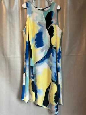 Vestido para mujer Alfani asimétrico multicolor sin mangas talla 20W Foto 1 de 4