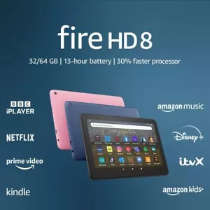 Amazon Fire HD 8 Tablet 10. Gen 8" HD Alexa WiFi 32GB - Bild 1 von 11