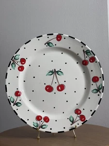Mary Engelbreit Platter, Dish Vintage 1994 Oval Cherries, Gaetano Pottery USA - Picture 1 of 4