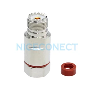 Conector Jack UHF Hembra SO239 Cobre Corrugado 1/2" Cable Súper Flexible - Imagen 1 de 4