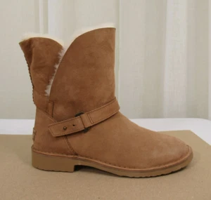NEW UGG Women Syden Genuine Shearling Lined/UGGplush Bootie US 10 Chestnut suede - Picture 1 of 12