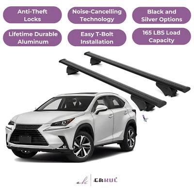 2PC Roof Rack Cross Bars for Lexus NX200T NX300 NX300H 2015-2021 - Image 1 of 4
