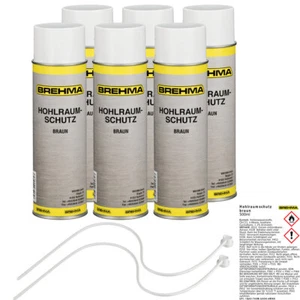 6x BREHMA Hohlraumversiegelung Hohlraumschutz Spray 500ml braun Wachs Sonde - Bild 1 von 3