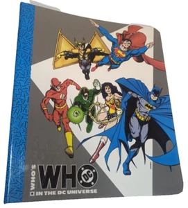 Vintage 1990 Who's Who In The DC Universe DC Comics Superman Batman Empty Binder - Picture 1 of 6