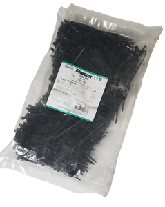 1000 Panduit PLT1.5I-M30 Cable Ties Pan-Ty 5.6" 40LB Black Nylon NEW - Bild 1 von 3