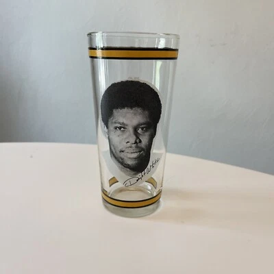 1976 Dwight White Pittsburgh Steelers Football Player MSA Glass Tumblers Arby’s - Image 1 of 3