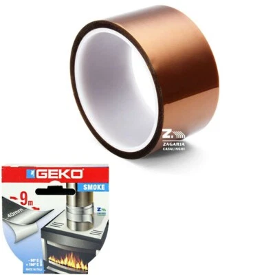 NASTRO ADESIVO IN ALLUMINIO PER ALTE TEMPERATURE X TUBI STUFA COLORE MARONNE - Immagine 1 di 2