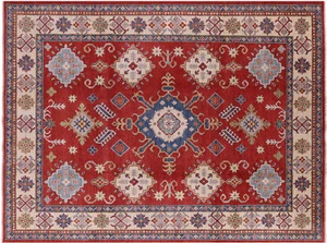 8' 4" X 11' 0" Kazak Handmade Wool Rug - P5730 - Picture 1 of 10