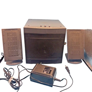 Monsoon MM-1000 Computer Planar Flat Speaker Pair w/ Subwoofer TESTED - Picture 1 of 8
