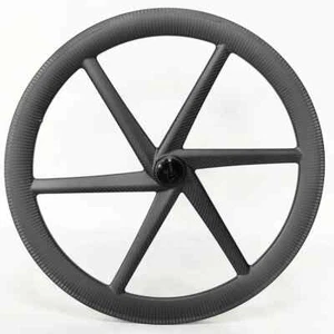 Carbon 6 Spoke Wheelset for Long-Distance Road Bike 50MM High-Performance Wheels - Picture 1 of 30