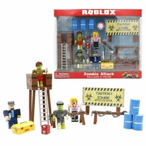 New Figures Playset Zombie Attack Action Roblox Toy Birthday Gift Set