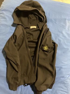 Black stone island shell jacket - Image 1 of 3