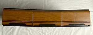 Vintage Faux Wooden Modular 3 Drawer Cassette Tape Storage Cabinet Case Holds 42 - Bild 1 von 7