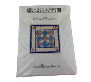 Laura J Perin Diseño Rueda de la Fortuna Patrón de Punta de Aguja Edredón Americano Coleccionar - Imagen 1 de 3