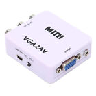 Mini VGA To AV 1080P HD Video Converter Adapter 165MHz With Data Cable For T HEN