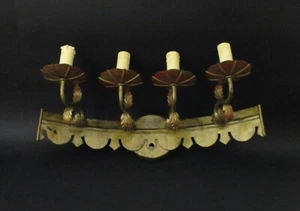 ✅ ANTIKE GROSSE WANDLEUCHTE MIT VIER LICHTERN EPOCHE MITTE 900 ANTIK - 4360 - Bild 1 von 8