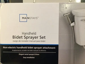Mainstays Silber Edelstahl Hand Bidet Sprüher Set für Körperhygiene - Bild 1 von 5