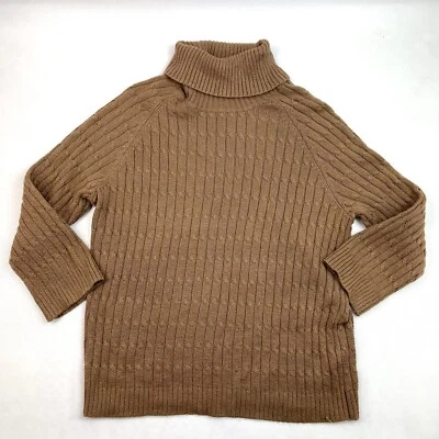 Suéter GEORGE Damas Cuello Alto Cuello Alto Tejido Marrón Juvenil Talla XL 16/18 Foto 1 de 4