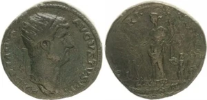 Roman Imperial Era Dupondius Hadrian, 117-138, Hilaritas SS -VZ 105927 - Picture 1 of 1