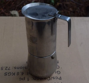 ILSA Stainless Steel Stovetop Espresso Maker 18/10 Made In Italy - Picture 1 of 3