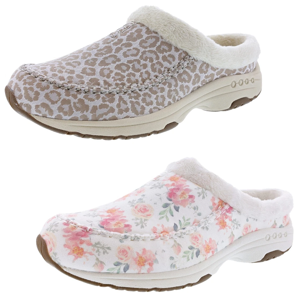 EASY SPIRIT WOMEN'S TRAVELFURR 2 2E WIDTH SLIP ON MULE CLOGS - Image 1 of 1