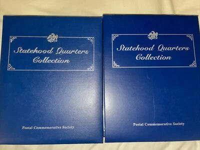 Statehood Qtrs Vol 1 + Vol 2 Complete W/ Quarters Postal Commemorative Society - Image 1 of 4