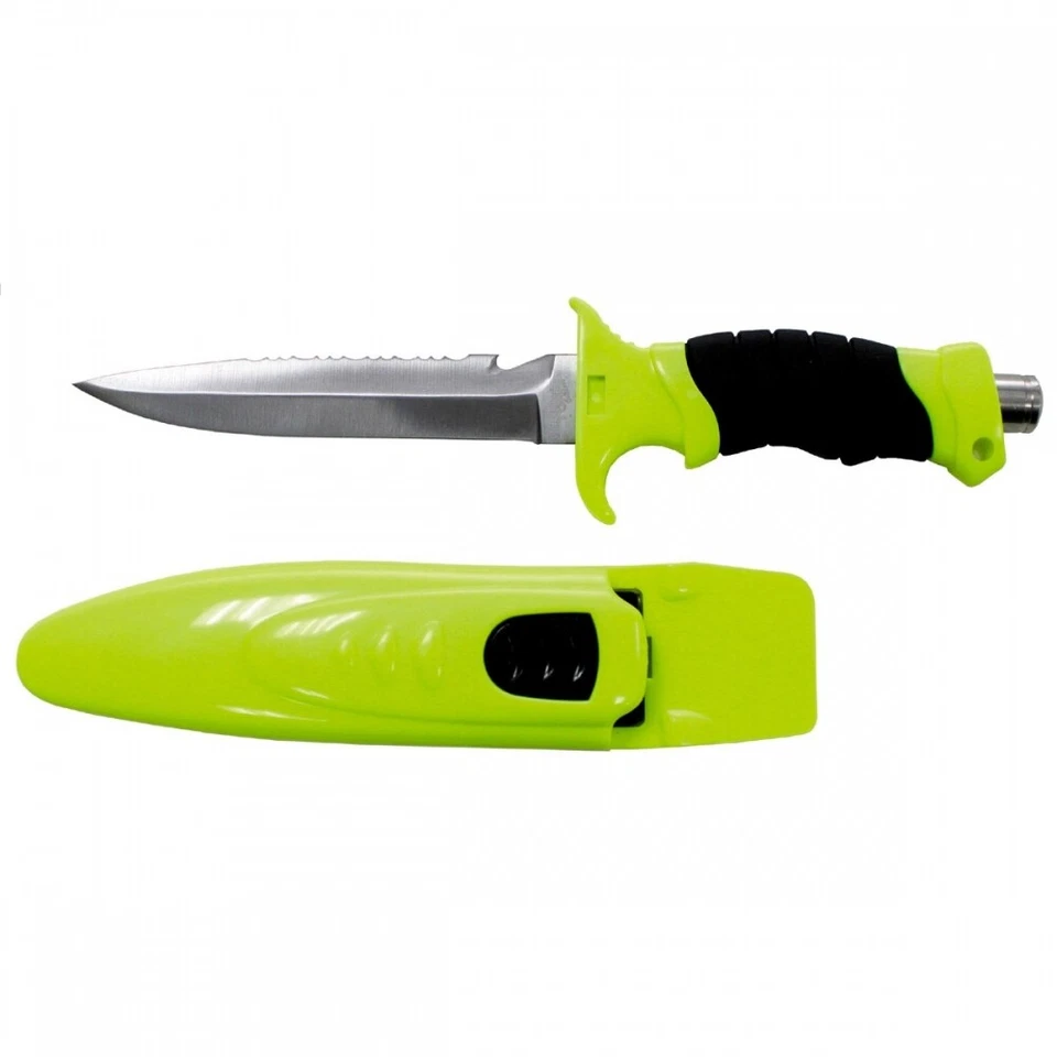 FOXOUTDOOR Tauchermesser Profi Beinholster Diver Knife Tauchen Angel Messer Rettungsmesser