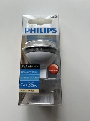 Philips LED Dimmable Bulb GU5.3 7W Warm White 2700K - Image 1 of 2