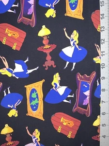 Alice in Wonderland Queen Custom Fabric Fat Quarter 18”x28” Cotton Spandex - Picture 1 of 2