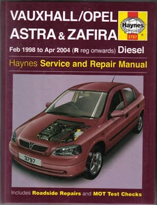 Vauxhall/Opel Astra & Zafira 1998-2004 Diesel Haynes Service & Repair Manual - Picture 1 of 1