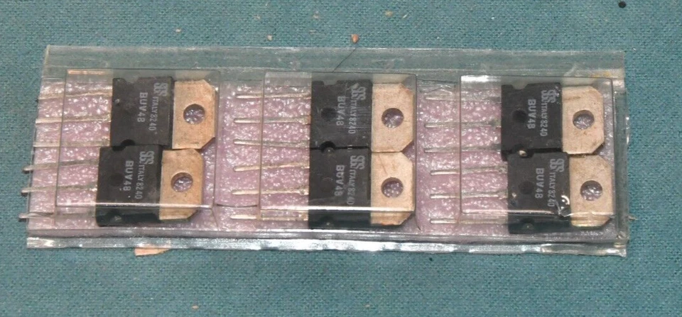 Лот из 6 NPN-транзисторов высокой мощности БЕЗ SGS BUV48 - Изображение 1 из 1