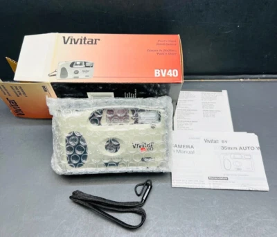 vivitar bv40 35mm camera built in flash new in box untested - Image 1 of 4