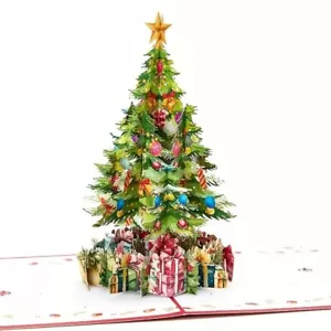 Christmas Pop Up Card, Christmas Tree 3D Greeting Card - Picture 1 of 3