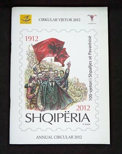 Annual Circular Booklet Year 2012 of Albania Stamps. Albanian & English language - Picture 1 of 2