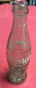 Vintage, Coca-Cola Soda Bottle, 9 1/2" High, Light Green, 12 Fl. OZS.trade-mark - Picture 1 of 11