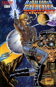 BATTLESTAR GALACTICA: Starbuck #1 MAXIMUM PRESS Liefeld *Ships Free w/$35 Combo - Picture 1 of 4