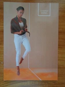 LINCRAFT KNITTING PATTERN # 67 - STRIPED SHAWL, SLOUCH BEANIE & SCARF - Picture 1 of 3