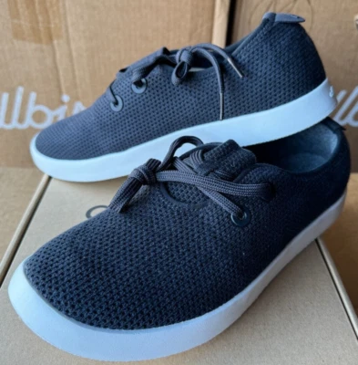 NEW ALLBIRDS TREE SKIPPER NAVY NIGHT BOAT SHOES WALKING GRAY LACES MENS SIZE 13 - Image 1 of 2