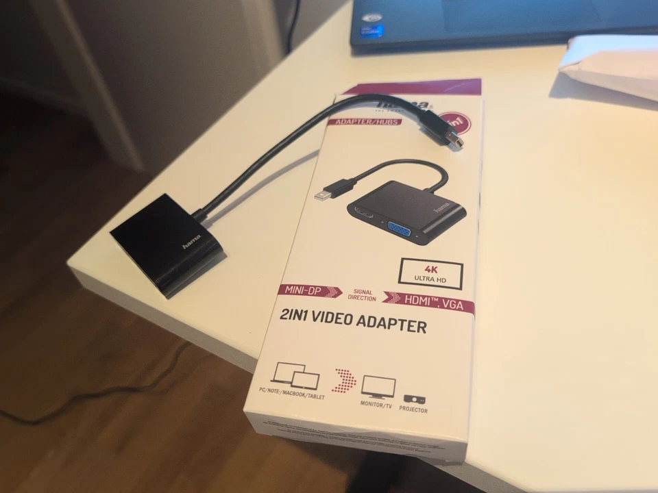 Hama DP Displayport auf DVI Video Adapter - 4K Ultra HD - NEU - Bild 1 von 1