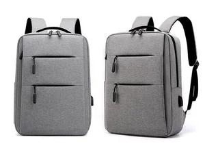 15.6 inch laptop backpack, gray - Bild 1 von 7