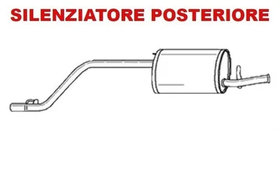 Marmitta  posteriore SIGAM per FIAT Panda 141, LANCIA Y 156 - Image 1 of 4