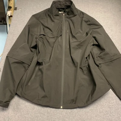 Walter Hagen 11 Majors Men's Rain Jacket Size XL Black Full Zip 100% Polyester - Image 1 of 4