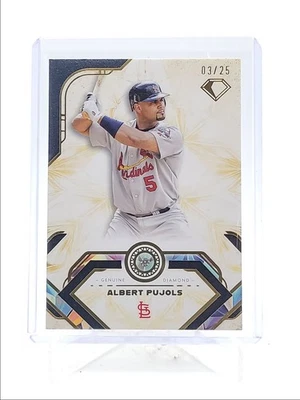 ALBERT PUJOLS 2025 TOPPS ICONOS DE DIAMANTES GEMA DE DIAMANTE GENUINO/25 Q5930 Foto 1 de 2