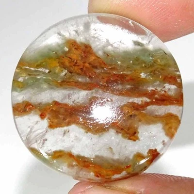 50.00Cts Natural Green Golden Garden Quartz Round Loose Gemstone - Image 1 of 4