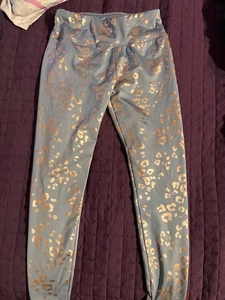 Girls JUSTICE Leopard Leggings Size 12 - Picture 1 of 2