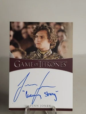 2020 Game of Thrones Inscription Finn Jones Loras Tyrell Auto  - Image 1 of 3