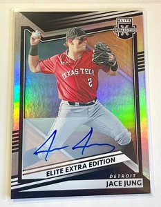 Tigers Jace Jung Mint 2022 Panini Elite Extra Edition On-Card Auto Autograph RC - Picture 1 of 1