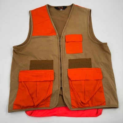 Blue Buck Hunting Vest Orange Pockets Game Bag Made in USA Men's XLARGE Vintage - Image 1 of 4